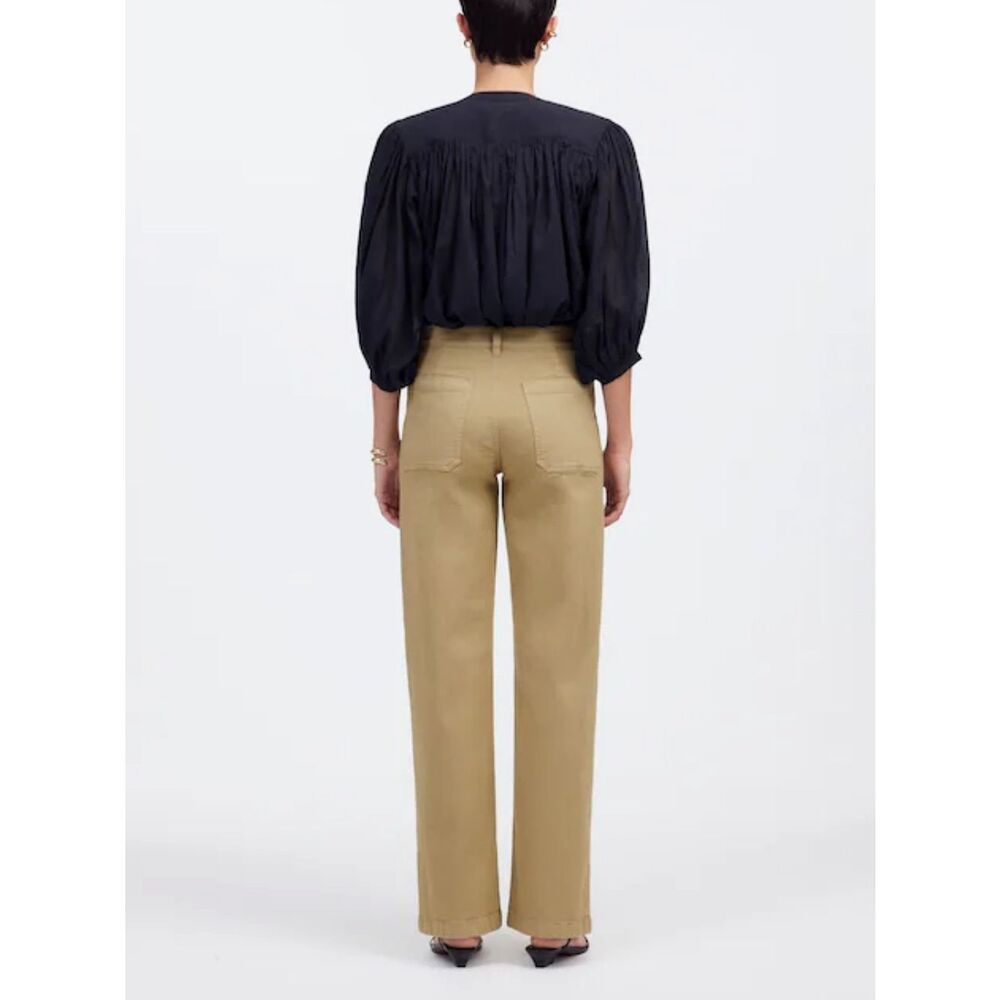Madewell Emmett Wide-Leg Patch Pocket Jeans in Heritage Khaki NWT size 33 - Picture 2 of 12